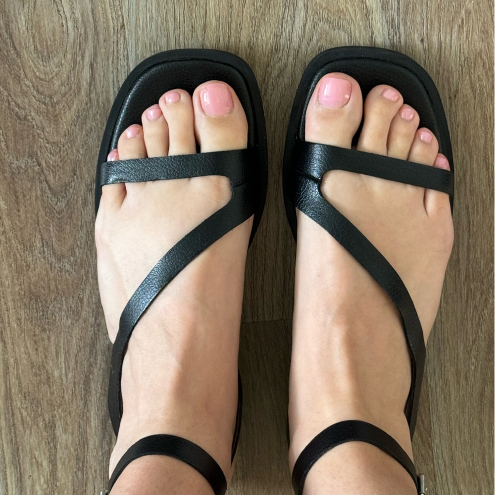 Madewell leather sandals 8.5 black